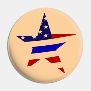 i back the blue American Flag Pin