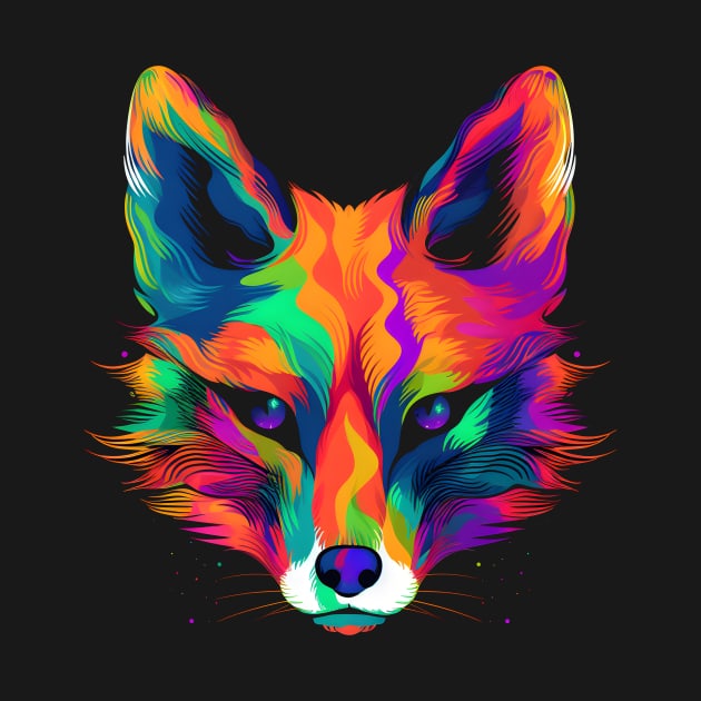 Neon Fox by Everythingiscute