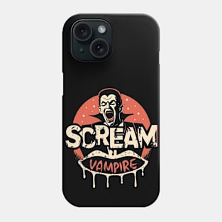 Vintage Halloween Vampire Scream Phone Case