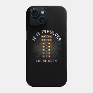 If It Involves Drag Racing Count Me In Funny Racing Cars Racetrack Speed Fast Phone Case