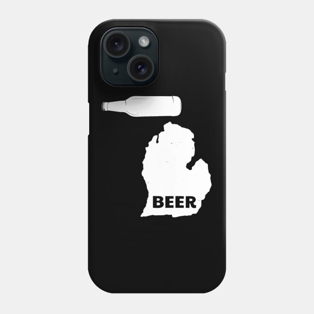 Beer Michigan TShirt State Brewery Brewing Craft Brew Gift Phone Case by FONSbually
