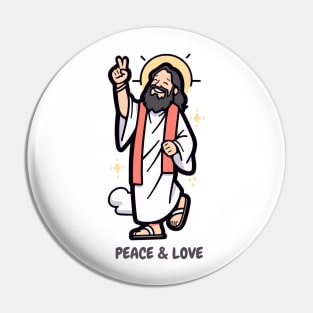 Jesus Peace and Love. Pin