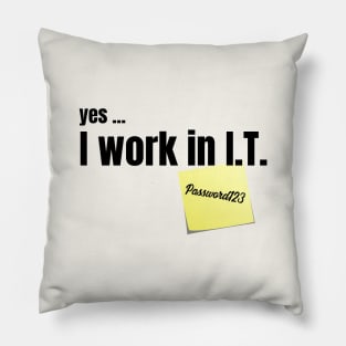 Working in I.T. Pillow