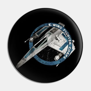 E - WING FIGHTER CORPS BLUE ONE Pin