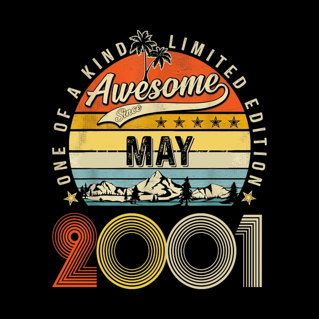 Awesome Since May 2001 Vintage 22nd Birthday by PlumleelaurineArt