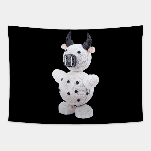 The cow Tapestry by Crazy_Paper_Fashion