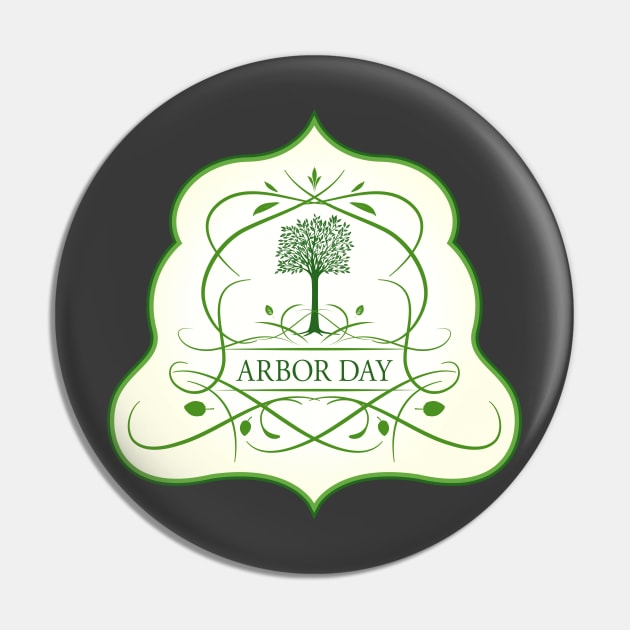 Arbor Day Crest Pin by SWON Design