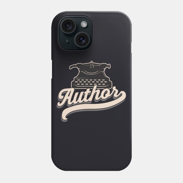 Author Poet Typewriter Phone Case by Foxxy Merch