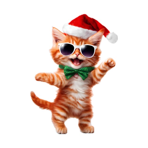 Santa cat dance by COLORFSC