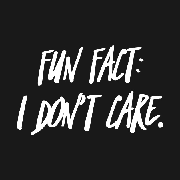 Fun Fact I Dont Care by Visual Vibes