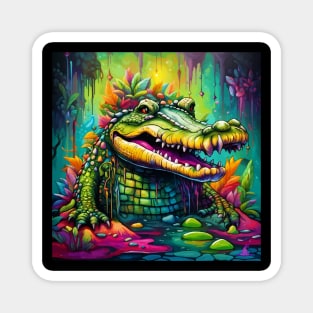 Vibrant Visions (Crocodile) Magnet