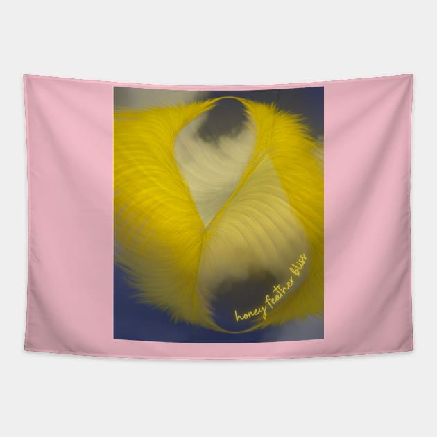 Honey feather bliss Tapestry by 2Dogs