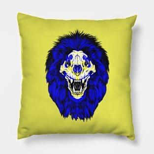 Lion Skull Interactive Yellow&Blue Filter T-Shirt By Red&Blue Pillow