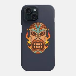 Funny Tribal Tiki Head Phone Case