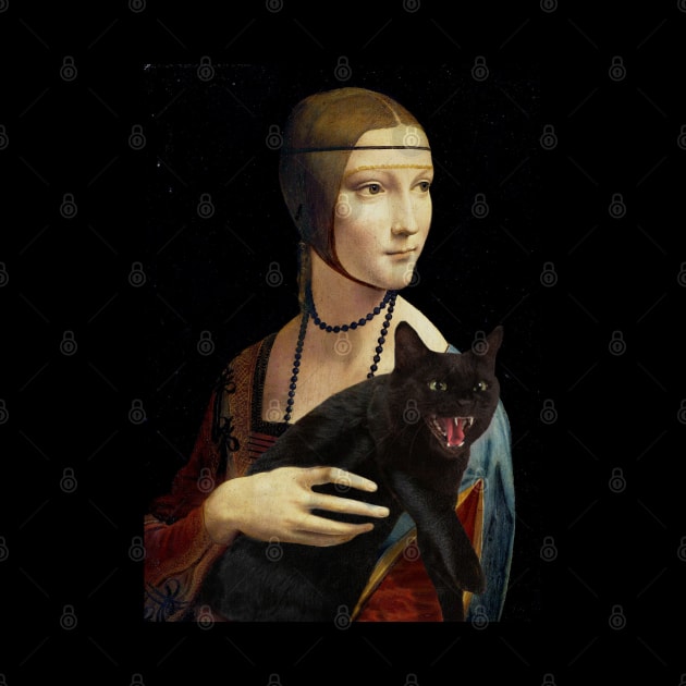 Lady with a Black Cat by luigi-tarini