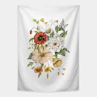 Wildflowers Bouquet Tapestry