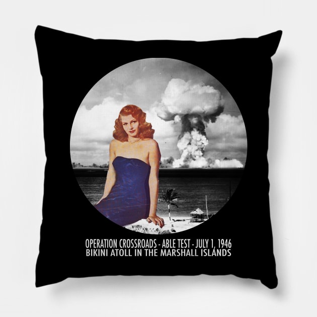 Operation Crossroads Pillow by David B Metcalfe