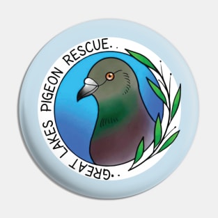 Great Lakes Pigeon Rescue Logo Pin