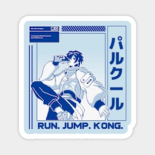 Run Jump Kong Parkour Magnet