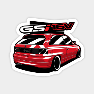 Red Opel Astra GSI Magnet