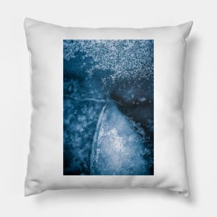 Deep Freeze Ice Patterns Series #2 Pillow