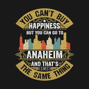 USA City Anaheim City T-Shirt I Love Anaheim Flag California State Home City Anaheim Map Native American USA Flag T-Shirt