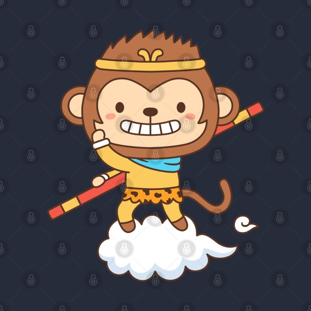 Cute Monkey King Sun Wukong by rustydoodle