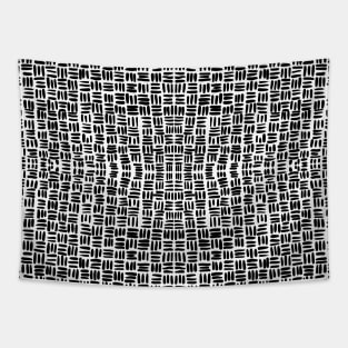 STRIPES PATTERN BLACK Tapestry