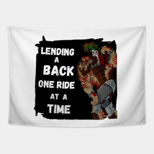 Lending a back one ride at a time Tapestry