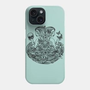 Lady Life & Death Phone Case