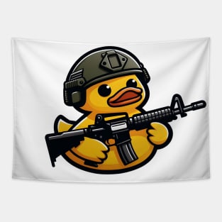 tactical Rubber Duck Tapestry