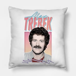 Alex Trebek /// Retro Vintage Aesthetic Fan Design Pillow