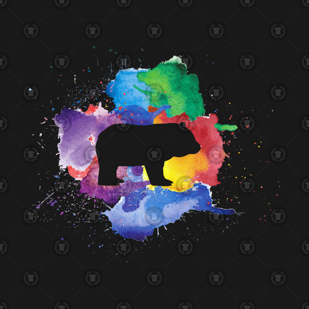 watercolor colorful panda panda