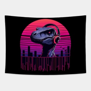 Jurassic music city retro Tapestry