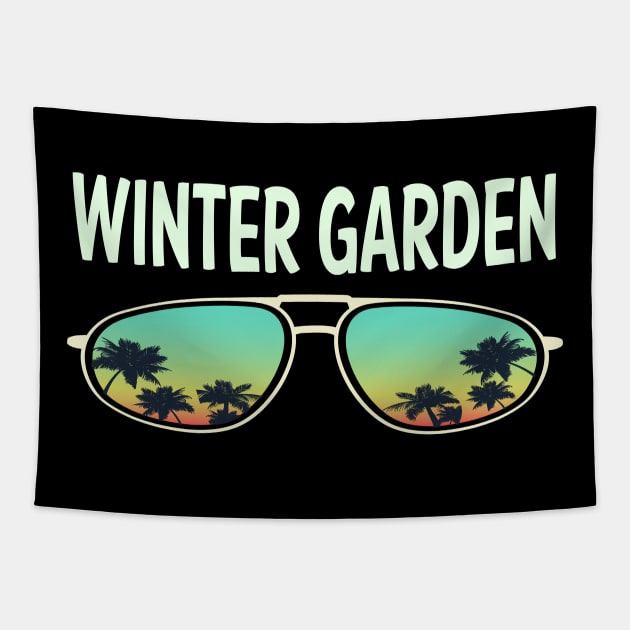 Nature Glasses Winter Garden Tapestry by rosenbaumquinton52