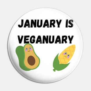 January is Veganuary Pin