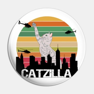 funny catzilla Pin