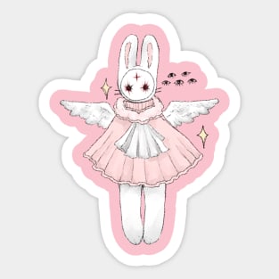 Not Cute Just Psycho - Aesthetic Pastel Goth Gift - Pastel Goth - Sticker