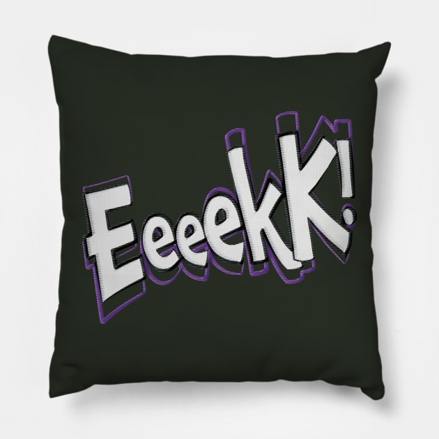 Eeeekk! Pillow by Sanford Studio