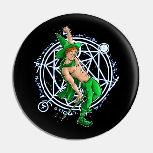 Witch Boy Jade Pin