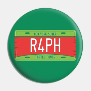 Raphael License Plate Pin