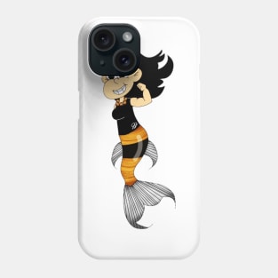 Tiger's Eye Gemstone Mermaid Phone Case