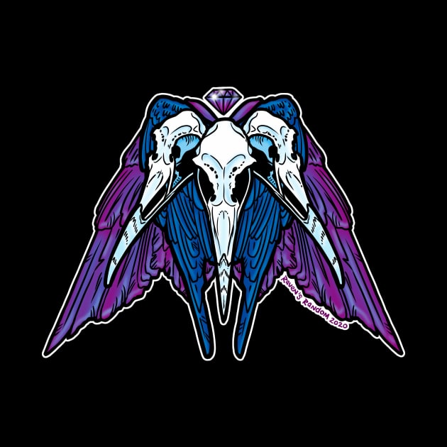 Raven Skull Triad by Raven's Random