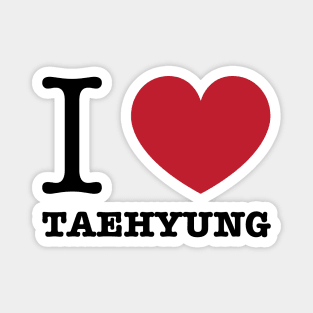 I love BTS Taehyung typography Morcaworks Magnet