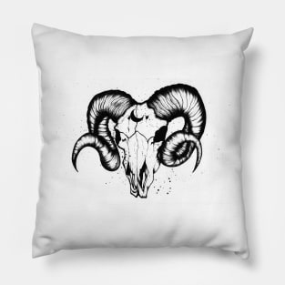 Goat Skull Pillow