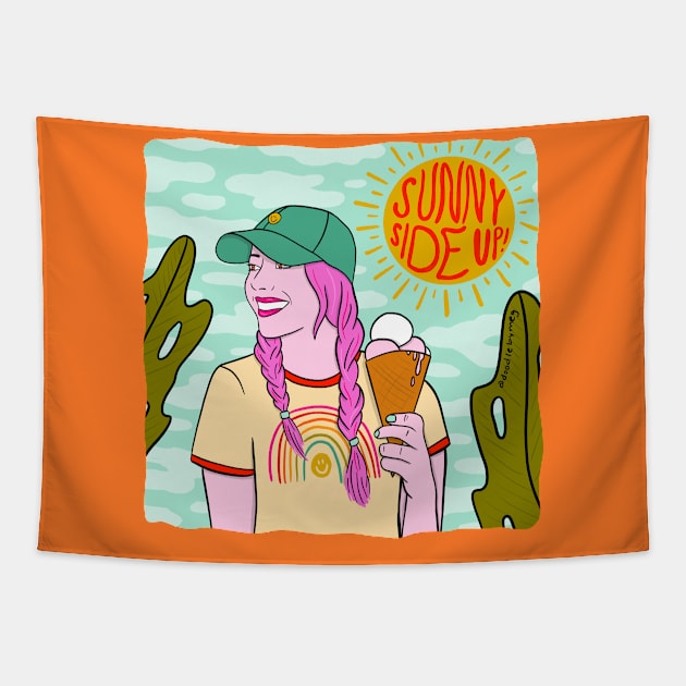 Sunny Side Up Tapestry by Doodle by Meg