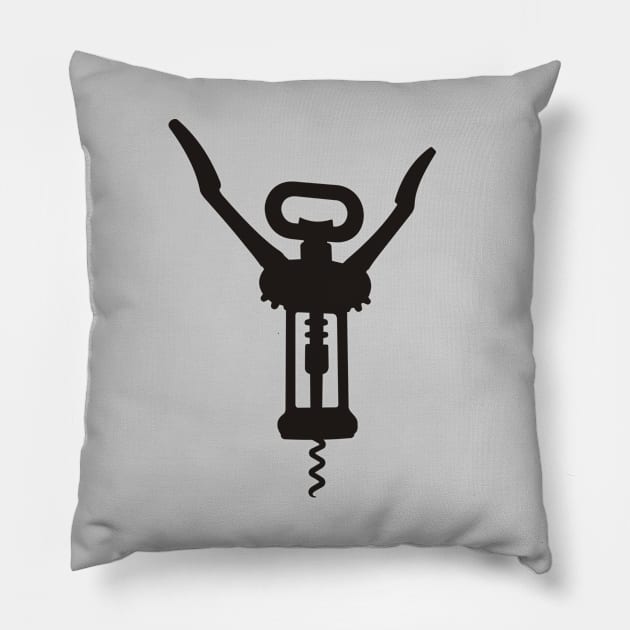 Corkscrew Silhouette Pillow by sifis