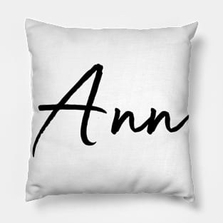 Ann Name Calligraphy Pillow