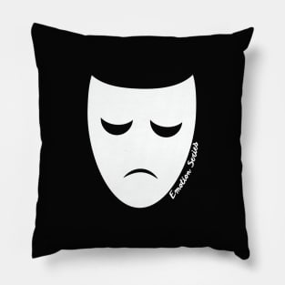 Sad Unhappy Loneliness Down Emotion Character Mask Gift Pillow