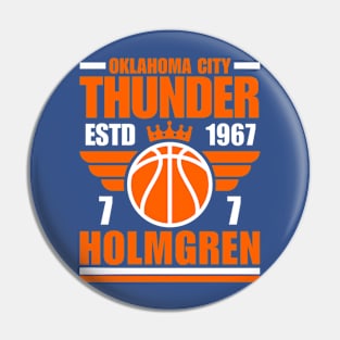 Oklahoma City Holmgren 7 Basketball Retro Pin